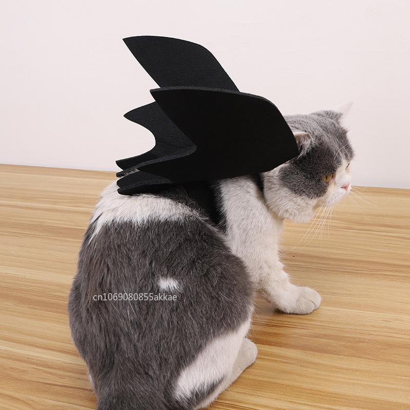 Halloween Bat Wings Dog Cat Cute Costume Party Dress Funny Cool Puppy Kitten Apparel Cosplay Prop with Traction Rope Fixing Hole