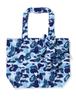 Borsa Eco Autentica Bathing Ape Bape ABC Camo Bear Blu Piccola