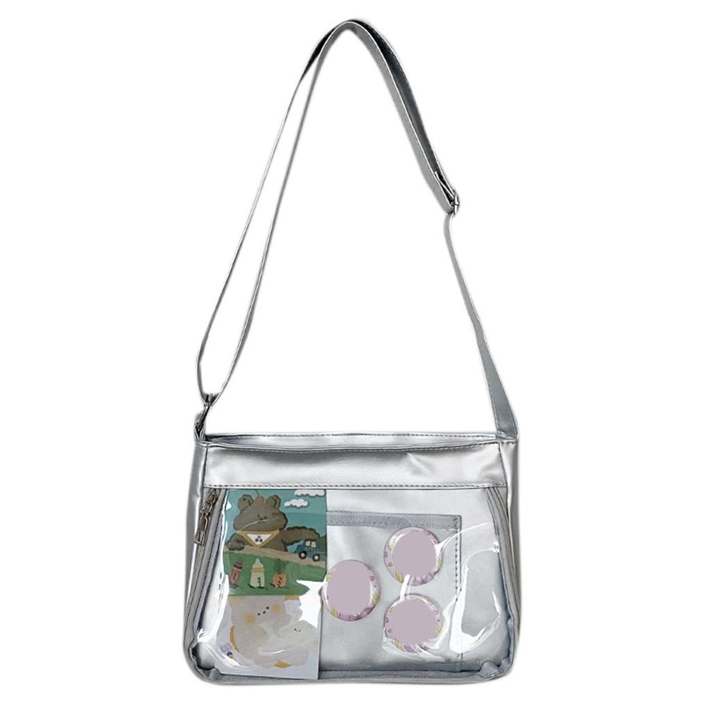 Harajuku Ita Bag für Frauen, transparente Tasche, Itabag, High School Mädchen Uniform JK Crossbody Schultertasche