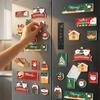 Soft Christmas Fridge Magnet Santa Refrigerator Decor Soft Magnetic Sticker Decal  New Year