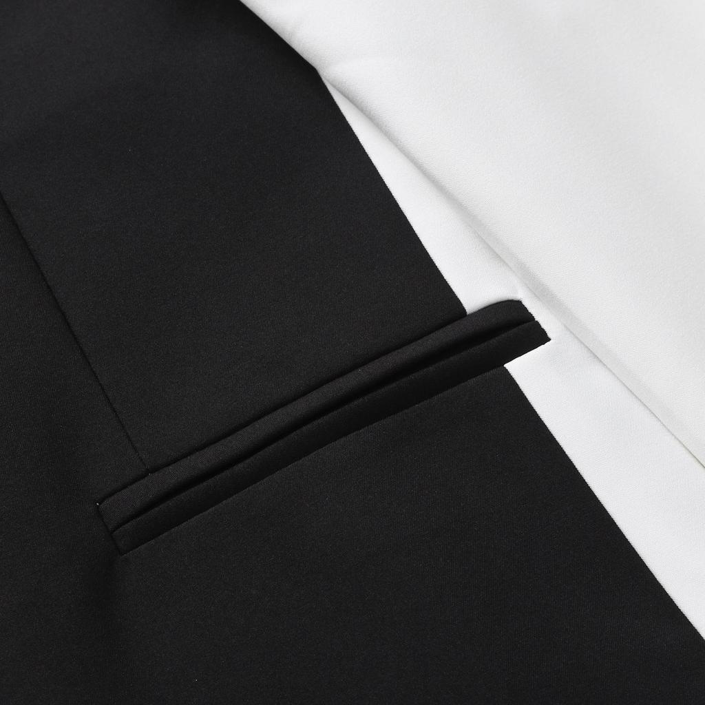 Frühling 2022 Herren Colorblock Lässiger Blazer - Europäischer und Amerikanischer Stil Einfache Anzugjacke
