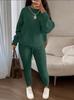 European & American Fashion Knitwear: Women's Soft & Fluffy Sweater and Pants Set for Autumn & Winter