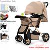 Two-way Stroller Can Sit and Lie Down, Folding Light Stroller, High Landscape 0-3 Years Old Stroller