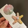 Pearl Starfish Hair Clip Conch Sweet Barrettes Elegant Shell Hair Clip  Daily Life