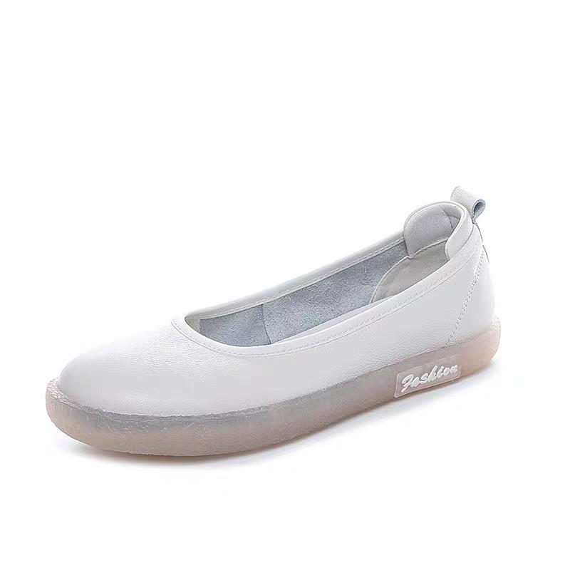 Genuine Leather Flat Shoes for Women Comfortable Soft Sole Soft Leather Anti Slip Maternity Shoes