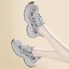 Douyin beliebt Retro lässige Sportschuhe erhöht und vielseitig tägliche einzelne Schuhe grau Damen Mesh Plateau Dad Shoes