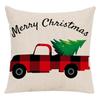 Christmas Elk Forest Car Neck Guard Home Sofa Pillowcase Christmas Pillowcase with Core