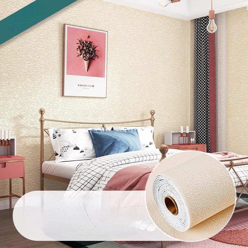 Thickened 3D Self Adhesive Wall Cover Bedroom Sticker Water-Repellent Home Decor Peel And Stick Solid Foam Wallpapers Stickers Muraux