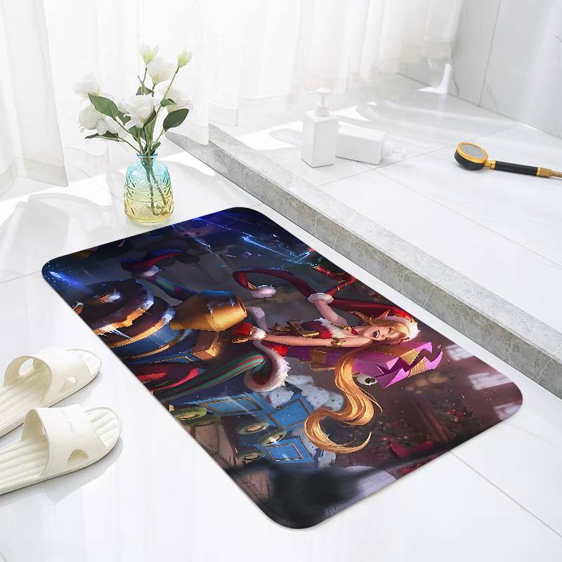 L-LoL-J-Jinx-Runaway Loli Floor Mat For Living Room Cushions Modern Soft Fluffy Home Rug For Children's Bedroom Play Carpet