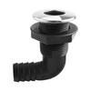Flexible Design Corrosion Resistant ABS Plastic Marine Grade 3/4 Inch Bilge Drain Outlet Nylon Bend For Long Term Use