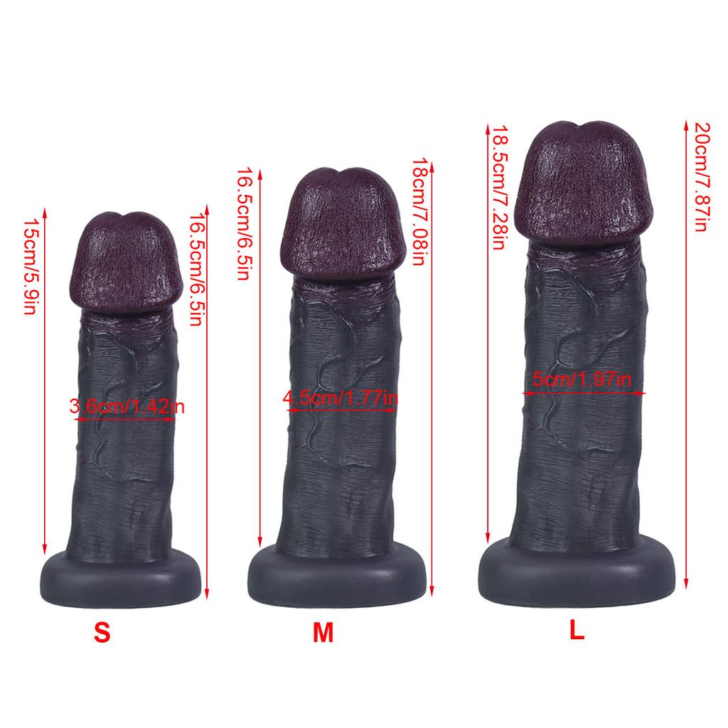 Liquid Silicone Realistic Dildo - Soft Flexible Fake Penis for Women, Adult Sex Toys for Couples, G-Spot Stimulation