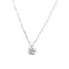 Altesse [L6091] - Collier Argent 'Trèfle' blanc
