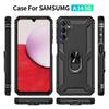Car Magnet Ring Shockproof Hybrid Armor Phone Cases For Samsung  Galaxy A14 A24 A34 A54 Stand Holder Back Cover A04 A04E A04S