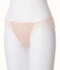Peach John Nice Body Floating Pink Sizes Smooth to the Stretchy Fit Thong, Flower, Beige, M/L, T-Back Lace, Sheer, Touch,