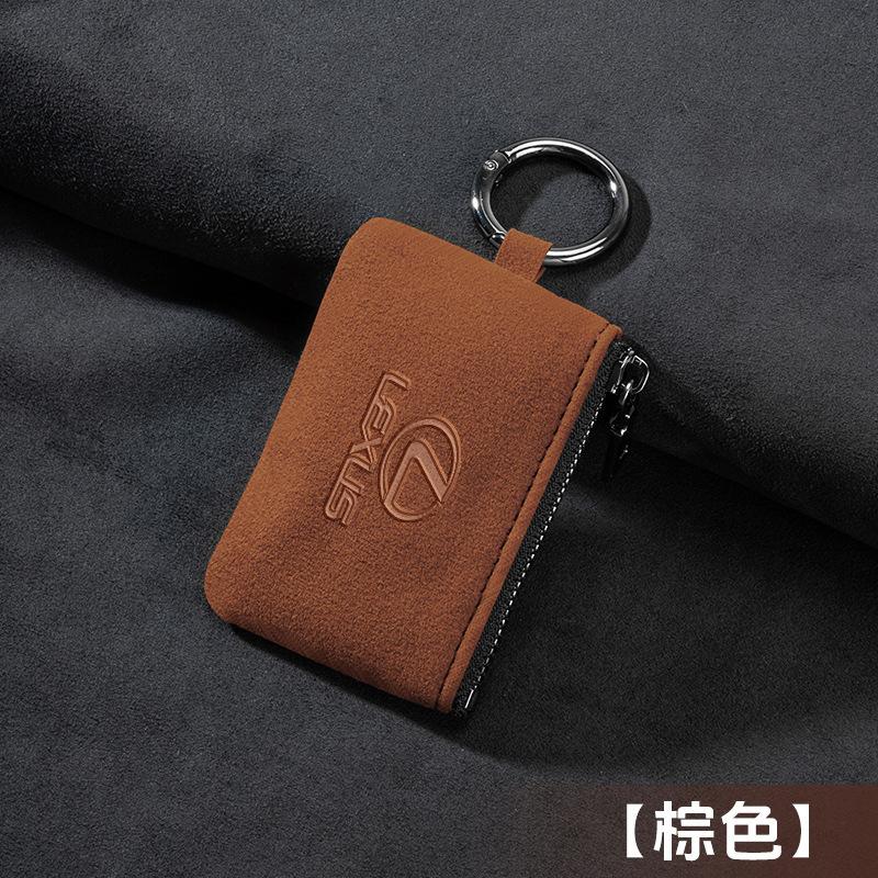 Car Key Bag Suede Coins Wallet Mini Card Pouch For Lexus NX IS RX ES GX LX LS UX GS 200 260 300 350 NX200 NX300 RX350 ES300
