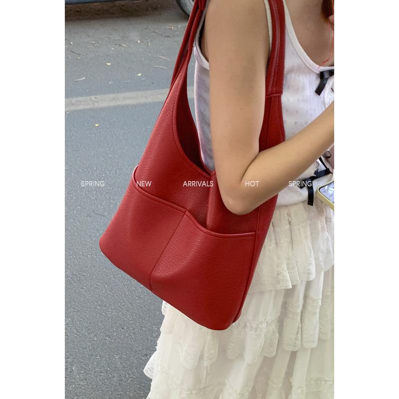 Casual, Simple, Large-capacity Bag, Niche Bucket Bag, Single-shoulder Bag