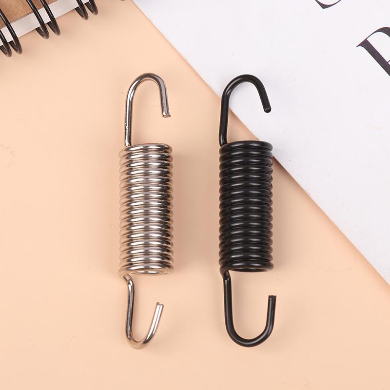 2Pcs Motorcycle Stainless Steel Spring Hooks Motorcycle Modified Exhaust Spring Pull Reed With Hook Engine Accessories