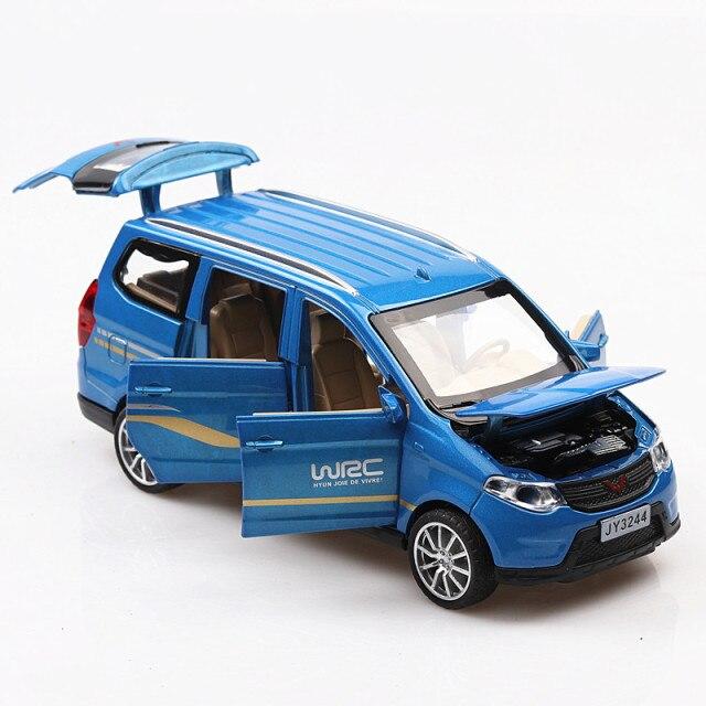 Best Selling 1 :32 Metal Wuling Commercial Car Alloy Model ,Simulation Die -Cast Sound And Light Pull Back Model ,Free Shipping 