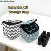 Tragbare 9 Fächer Ätherische Öle Tasche 15ML Kapazität mit Griff Nagellack Aufbewahrungstasche Stoßfeste Ätherische Öle Aufbewahrungstasche