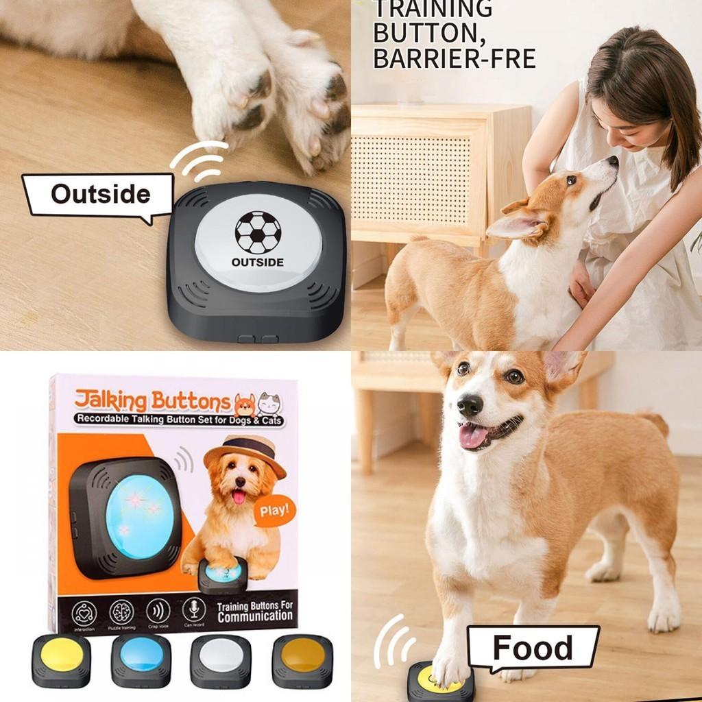 Interactive Talking Pet Training Toy Plastic Dog Buttons Set For Teaching Your Dog To Talk