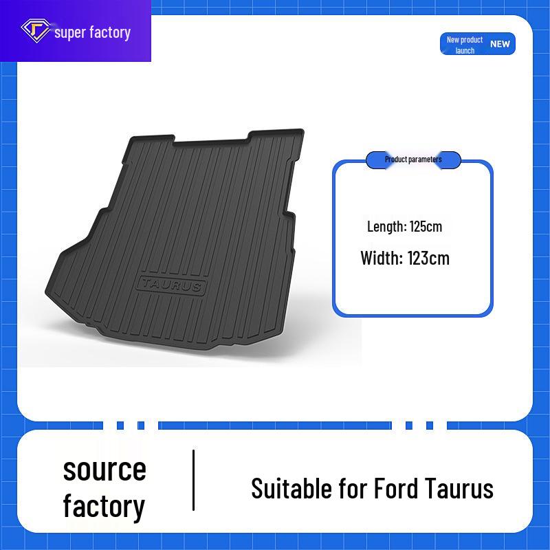

Водонепроницаемый коврик в багажник из ТПЭ для Ford Kuga и Taurus – Прочный, Цельный, Износостойкий TPE Trunk Mat