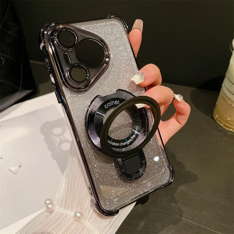 

Чехол Huawei Pura70Pro + с гальваническим покрытием и защитой от падений на четыре угла подходит для чехла с магнитным креплением для мобильного телефона Honor Magic6. Huawei Pura 70Pro/Pro + Universal