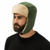 Windproof Winter Plush Hat Fleece Lei Feng Cap Fashion Earflap Hat  Ski