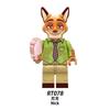 Popular Movie Animal New Mini Action Dolls Judy and Nick Model Building Blocks Toy Children's Surprise Birthday Gift Building Bl