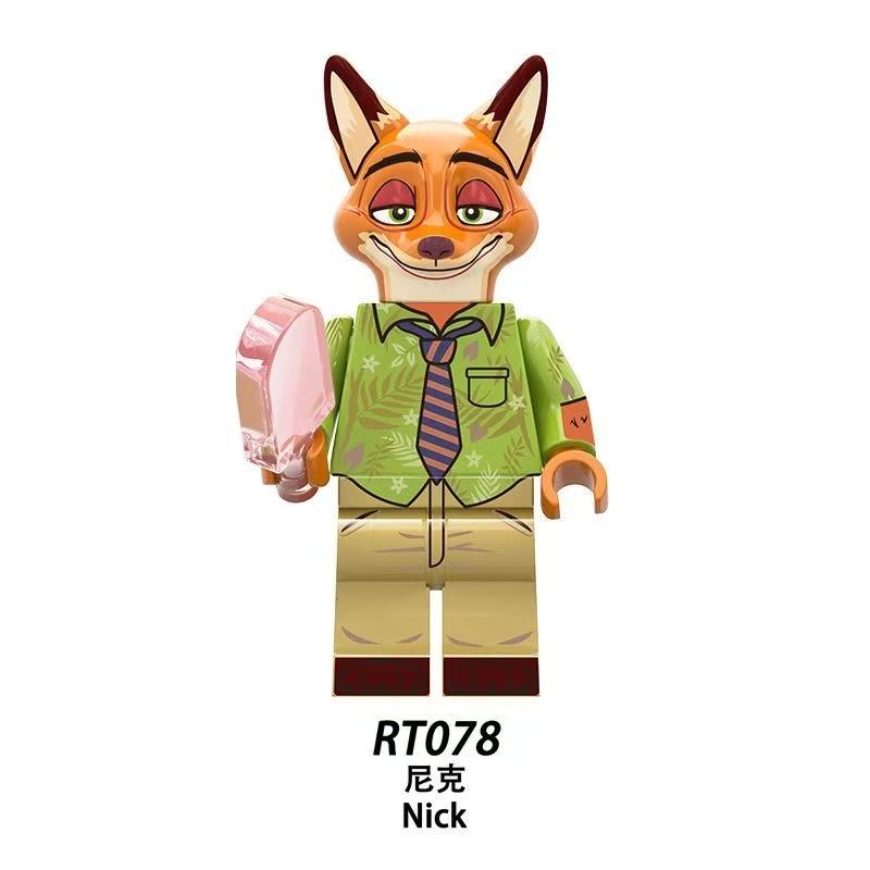 Popular Movie Animal New Mini Action Dolls Judy and Nick Model Building Blocks Toy Children's Surprise Birthday Gift Building Bl