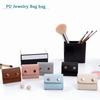 PU Leather Jewelry Display Bag Mini Size Foldable Jewelry Pouch Portable Jewelry Roll Case Bracelet Ring Storage