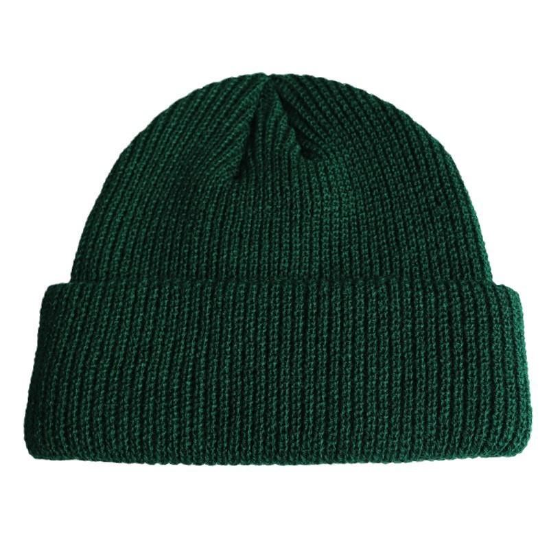 Korean unisex solid color fashion hexagonal beanie knit hat hip-hop pullover hat ski hat wool hat
