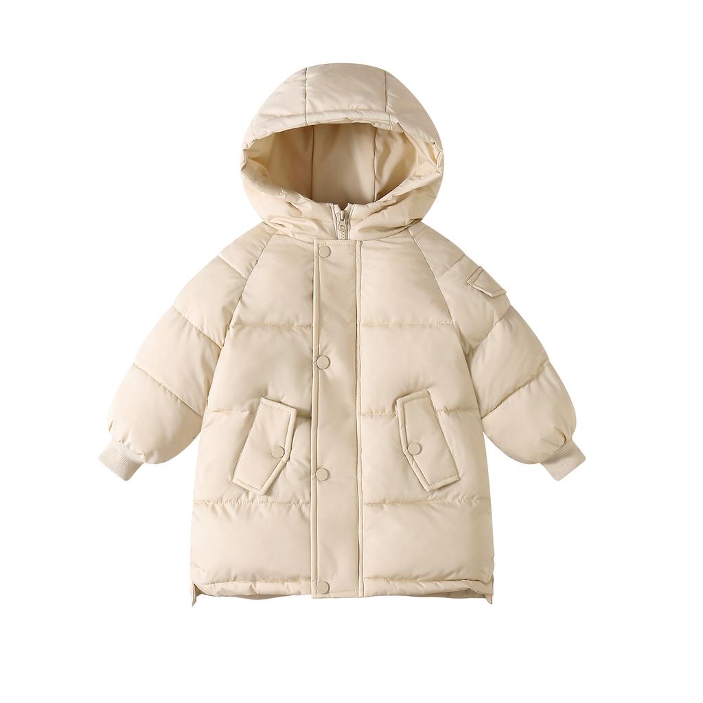 Children's Casual Down Cotton Thick Cotton-padded Jacket for Boys and Girls Autumn and Winter