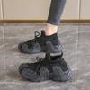 Fashion Round Foot Natural Leather Women's Shoes Ankle Boots Skatista Tennis Ladies Short Boots Sneakers Sports Luxury Snearkers
