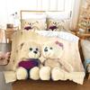 3D Cartoon Bedding Set Cat Duvet Cover Set Queen Bed Cover Set Kids Comforter Bed Linen King Size Home Textiles For Childrens