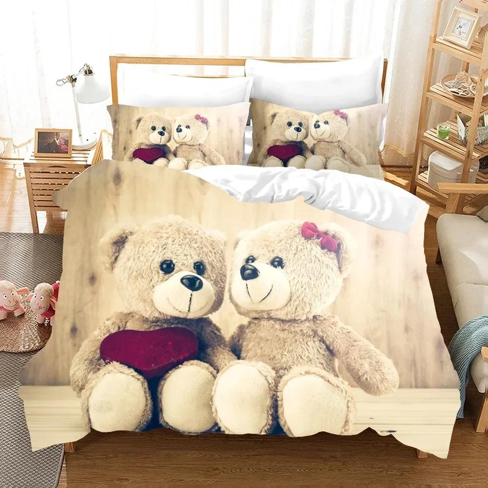 3D Cartoon Bedding Set Cat Duvet Cover Set Queen Bed Cover Set Kids Comforter Bed Linen King Size Home Textiles For Childrens