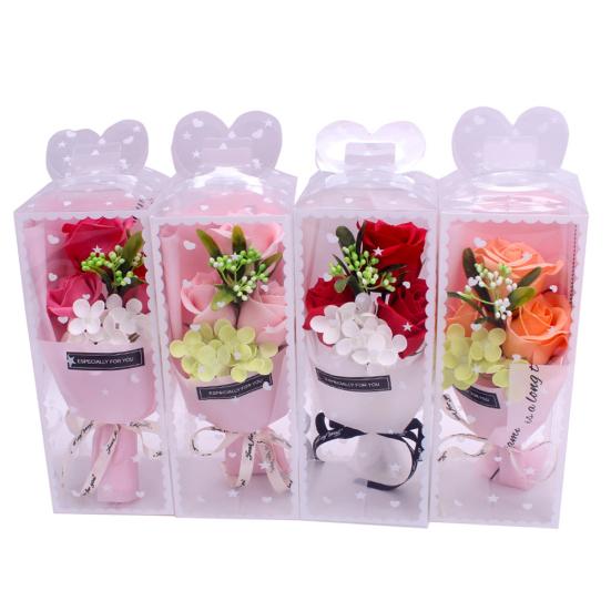 1 Bouquet Artificial Soap Mother Day Rose Flower Valentine Gift Wedding Decor