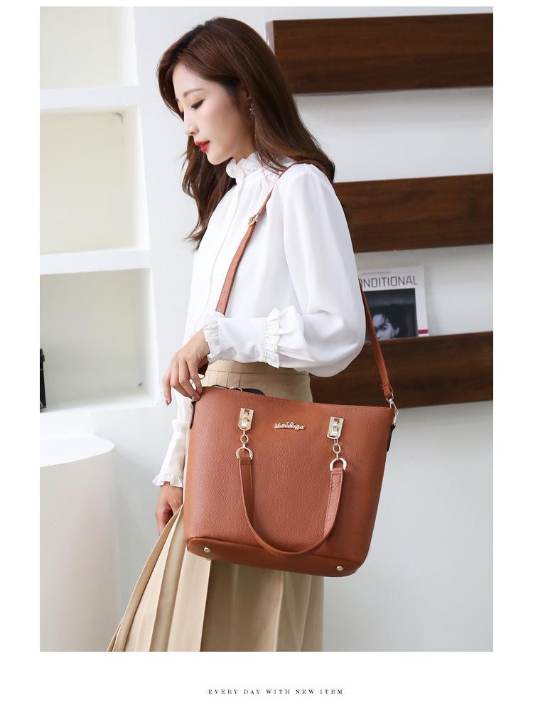 2023 Sada tašek pro matku a dítě: Trendy Kabelka, Taška přes rameno a Dámská velká taška crossbody - Šestidílná kolekce
