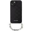 Karl Lagerfeld KLHCP14SSACKLHPK iPhone 14 / 15 / 13 6.1" Black/black Hardcase Saffiano Monogram Chain