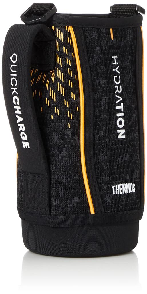 Thermos Replacement Sports Bottle with Handy Black Orange FHT-801F Pouch, (BKOR)