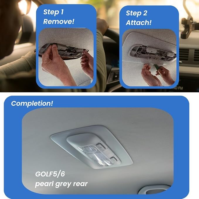 CAsport Roof Lining Repair Trim S for VW Golf (Grey) 5/6