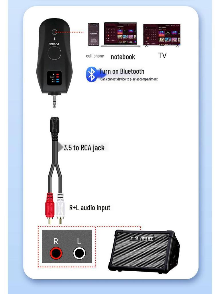 Universal Rechargeable Wireless Bluetooth Microphone with Professional Reverb for Smart Singing and Stage Performance