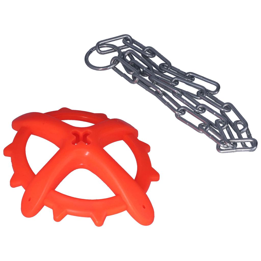 Piglet Chain Iron Veterinary Bait Anti Rust Adjustable Pig Biting Plastic Toy for Farm