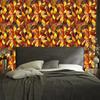 Stained Glass Wallpaper Gold, Orange and Rust for Living Room and Bedroom 50x1000