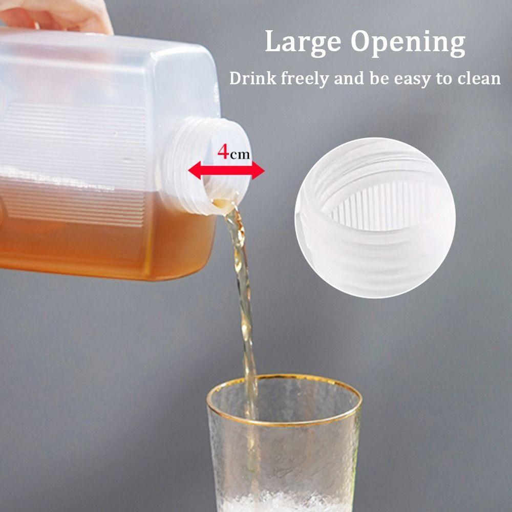 1Pcs Refrigerator Jug Cold Water Kettle Drink Dispenser with Cap Water Bottle Heat Cold Resistance Large Capacity Juice Teapot