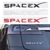 For ABS Rear Door Car Labeling 3D Stereo Sticker SPACEX Letter Sticker MODEL3/Y/S/X Rear Modification Sticker Decals