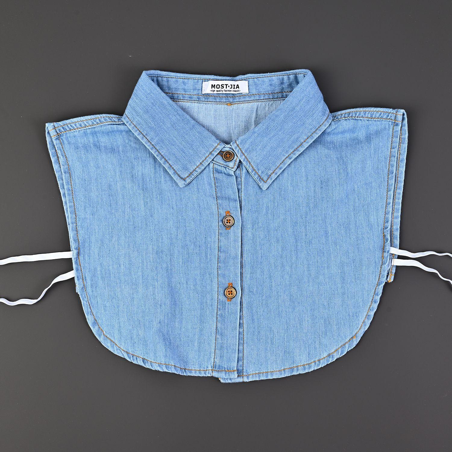 

Джинсовый поддельный воротник Сезон поддельный воротник блузка воротник мода рубашка воротник свитер с украшением