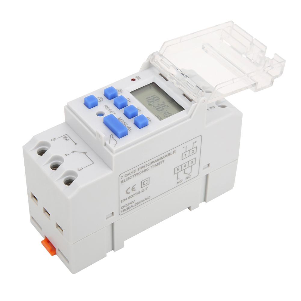 TM919A 3 24V DC 16A LCD 7 Days Programmable Digital Timer Switches