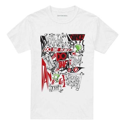 Camiseta Invader Zim Unissex Adulto Do The Robot Gir