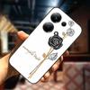 For Xiaomi Redmi Note 13 13pro 5G Case 3D Relief Flower Emboss Soft Silicone Cover For Redmi Note 13 pro Plus Owl interest Cases