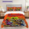 Rat Finks Wild Ride Three-piece set (1 * duvet cover + 2 * pillowcase, without core) 2D Flat Soft and comfortable Duvet cover and pillowcase